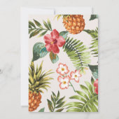 Tropische moderne typografie 30e verjaardag kaart (Achterkant)