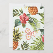 Tropische moderne typografie 40e verjaardag kaart (Achterkant)