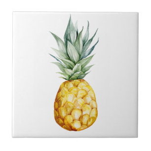 Tropische Modieuze Aquarel Ananas Tegeltje