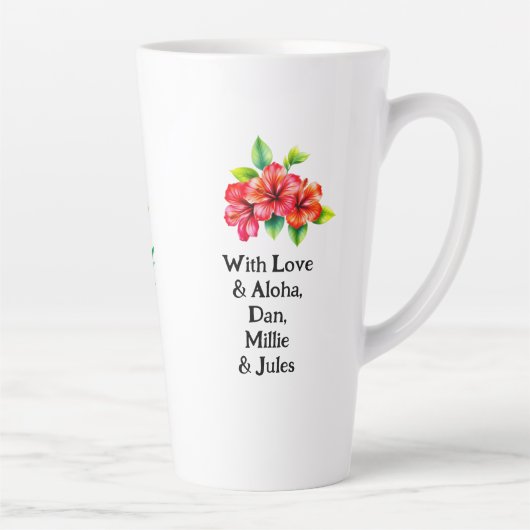 Tropische moeder met hibiscus latte mok (Rechts)