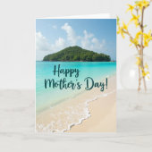 Tropische Moederdag Oceaankaart Kaart (Gele Bloem)
