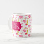 Tropische Mok Flamingos (Voorkant links)