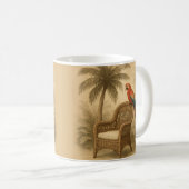 Tropische Mok –  Parrot & Wicker Stoel (Voorkant rechts)