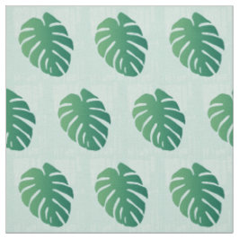 Tropische Monastera Green Leaf Pattern Fabric Stof