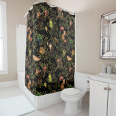 Tropische  Monkey Gardenparty Chinoiserie Douchegordijn (In situ)