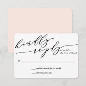 Tropische Monogram Bloemige Trouw Uitnodiging Antw (Voorkant / Achterkant)