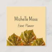 Tropische Monster Palm verlaat evenementenplanner Vierkante Visitekaartje (Voorkant)