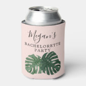Tropische monstera Bachelorette Koelbox Blikjeskoeler (Blikje Voorkant)