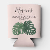 Tropische monstera Bachelorette Koelbox Blikjeskoeler (Achterkant)