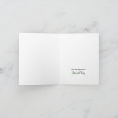 Tropische Monstera Beach bruiloft Bedankkaart (Binnen)