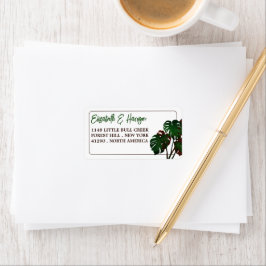 Tropische Monstera Beach bruiloft Etiket