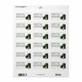 Tropische Monstera Beach bruiloft Etiket (Full Sheet)