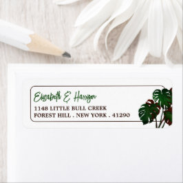Tropische Monstera Beach bruiloft Etiket