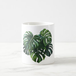 Tropische Monstera blad gebladerte Mok