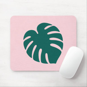 Tropische Monstera Blad Silhouet Muismat