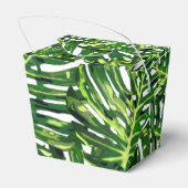 Tropische monstera bladeren - bedankdoosjes (Achterkant)