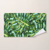 Tropische monstera bladeren - exotisch bad handdoek (Handdoek)