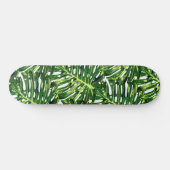Tropische monstera-bladeren - exotisch reizen persoonlijk skateboard (Horizontaal)