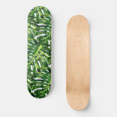 Tropische monstera-bladeren - exotisch reizen persoonlijk skateboard (Voorkant)