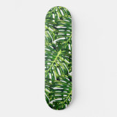 Tropische monstera-bladeren - exotisch reizen persoonlijk skateboard (Voorkant)