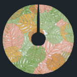 Tropische monstera bladeren, kleurrijk naadloos pa kerstboom rok<br><div class="desc">naadloos patroon met tropische monstera bladeren van verschillende kleurrijke tinten op witte achtergrond. Exotisch botanisch ontwerp voor textiel, behang, website, inpakpapier, Hawaïaanse stijl shirt patroon met kleurrijke monstera bladeren. Omarm het exotische en tropische. naadloos patroon met tropische monstera bladeren. achtergrond, abstract, bloemmotief, illustratie, textuur, decor, strand, zomer, mode, natuur, boom,...</div>