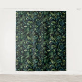 Tropische Monstera Botanische Groene Jungle Muur Wandkleed (Voorkant)