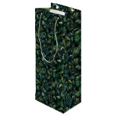 Tropische Monstera Botanische Groene Jungle  Wijn Cadeautas (Achterkant Gekanteld)