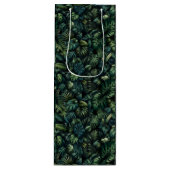 Tropische Monstera Botanische Groene Jungle  Wijn Cadeautas (Voorkant)