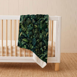 Tropische Monstera Botanische Groene Knusse Sherpa Deken