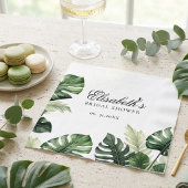 Tropische Monstera Bruiloftsontbijt Servetten
