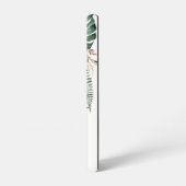 Tropische Monstera en Orchidee aangepaste naam Samsung Galaxy Hoesje (Linkerkant)