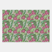 Tropische monstera en palmbladeren inpakpapier vel (Voorkant 3)