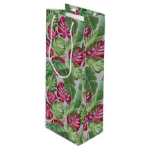 Tropische monstera en palmbladeren