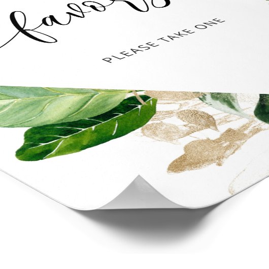 Tropische monstera favorieten, neem er een mee poster (Hoek)