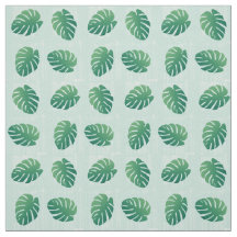 Tropische monstera Green Leaf Pattern Fabric