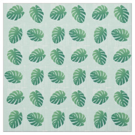 Tropische monstera Green Leaf Pattern Fabric Stof