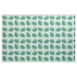 Tropische monstera Green Leaf Pattern Fabric Stof