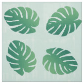 Tropische monstera Green Leaf Pattern Fabric Stof (Swatch)