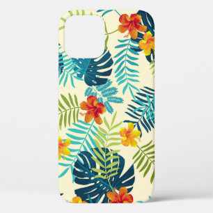 Tropische Monstera Hibiscus Zomerpatroon Case-Mate iPhone Case