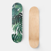 Tropische Monstera Jungle Bladeren 1 Persoonlijk Skateboard (Voorkant)