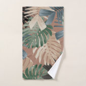 Tropische Monstera Jungle Bladeren 2 Bad Handdoek (Handdoek)