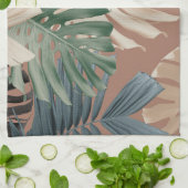 Tropische Monstera Jungle Bladeren 2 Theedoek (Gevouwen)