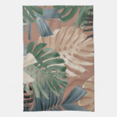 Tropische Monstera Jungle Bladeren 2 Theedoek (Verticaal)