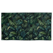 Tropische Monstera Jungle Botanische Groene Kussen Kussensloop (Voorkant-Links)