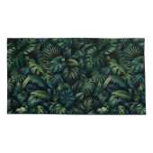 Tropische Monstera Jungle Botanische Groene Kussen Kussensloop (Achterkant-Links)