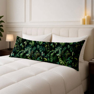 Tropische Monstera Jungle Botanische Groene Lichaa Lichaamskussen