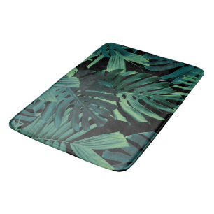 Tropische Monstera Jungle Nacht Bladeren 1 Badmat