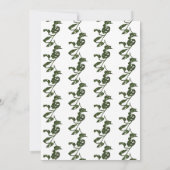 Tropische Monstera Kaas Wijnstok Bruiloft Kaart (Achterkant)