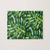 Tropische Monstera laat puzzel (Horizontaal)