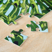 Tropische Monstera laat puzzel (Zijkant)